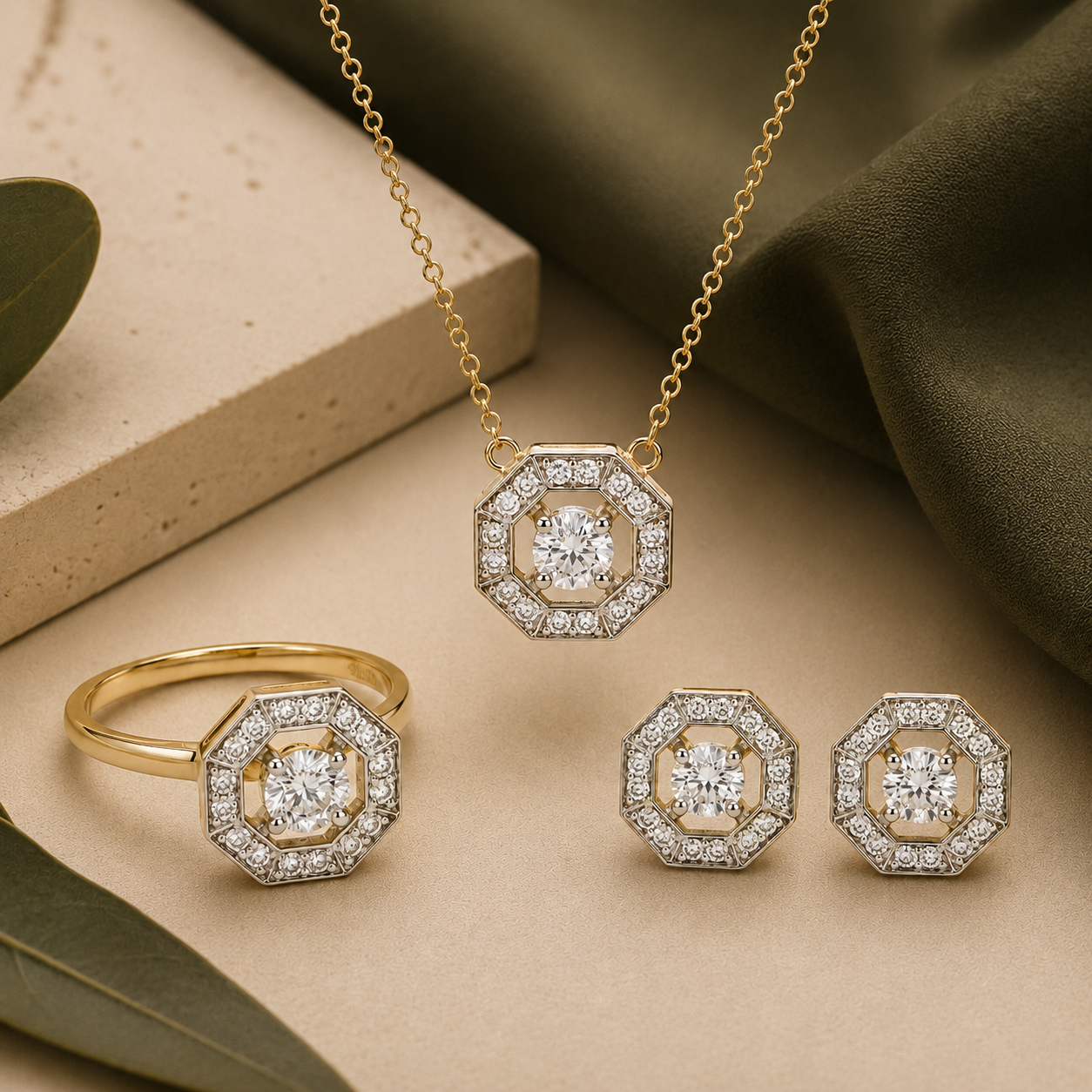 Conjunto Mosaico - Moissanite - Imagem 7